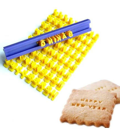 Alphabet & Numbers Cookie Stamp Embosser