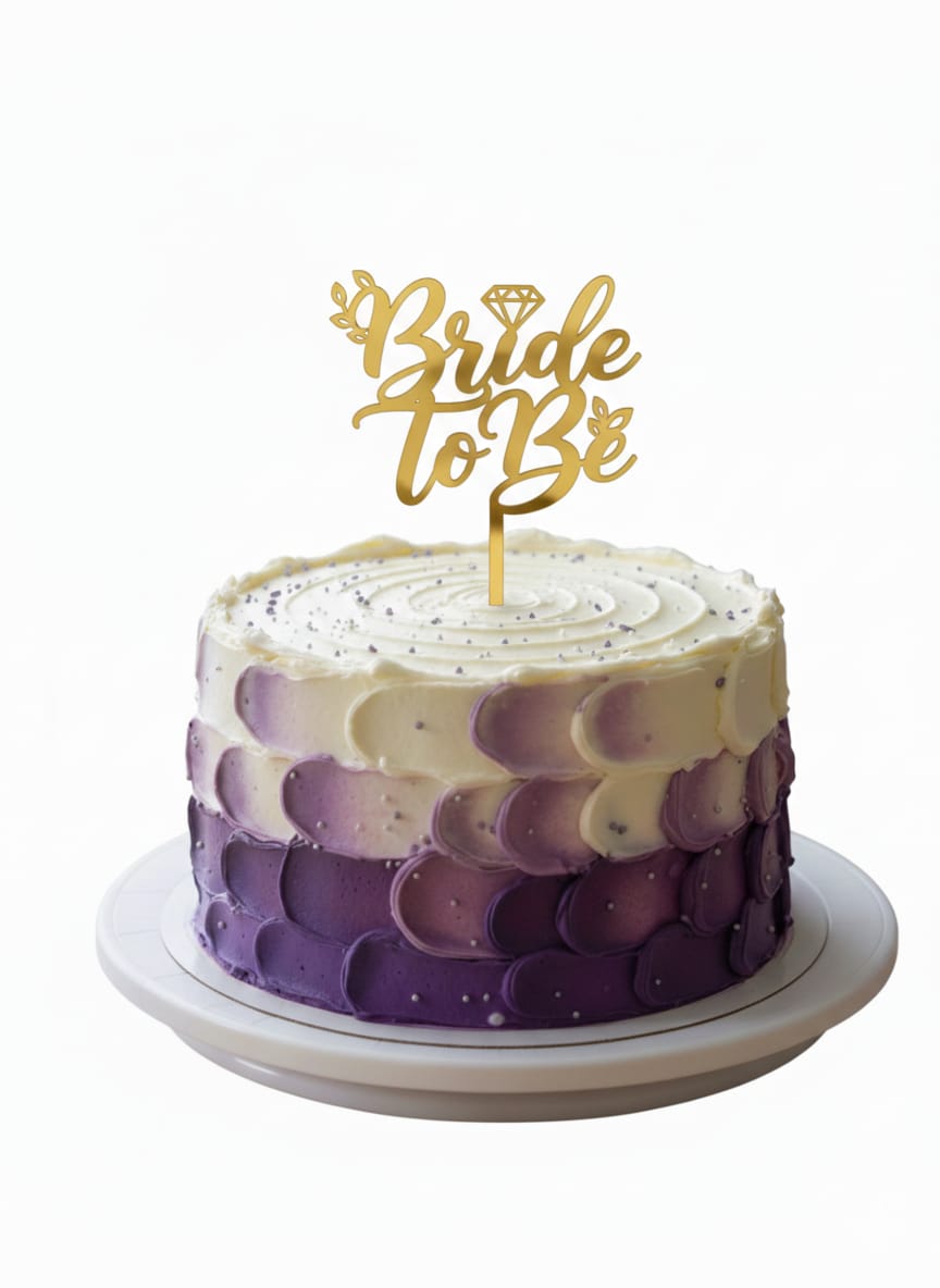 Bride To Be Acrylic Cake Topper