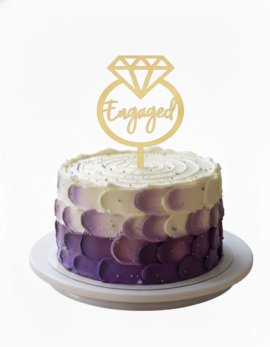 Engage Acrylic Cake Topper