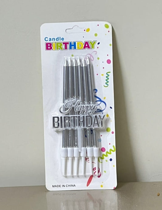 Candles & Happy Birthday Topper