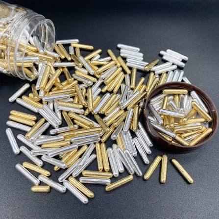 Golden & silver Rod Sprinkles