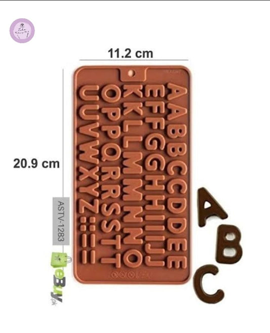 Uppercase Alphabet Chocolate Mold