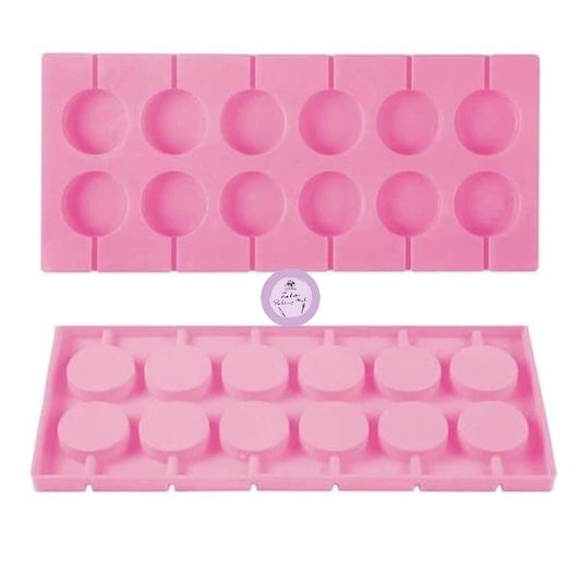 Round Lollipop Silicone Mold 12 Cavity
