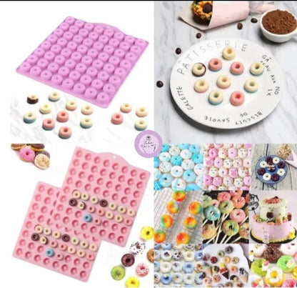 60 Cavity Mini Donut Silicone Mold