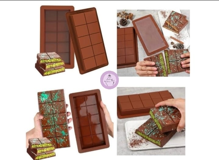 Kunafa Chocolate Silicone Mold (Large & Deep)