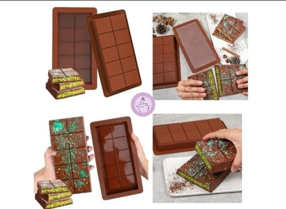 Kunafa Chocolate Silicone Mold (Large & Deep)
