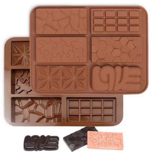 6 Cavity Chocolate Bar Silicone Mold