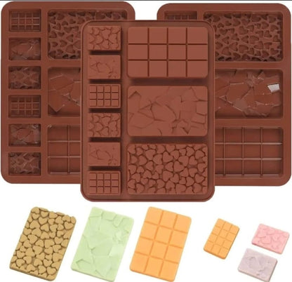 9 in 1 Multi Design chocolate silicone Mold