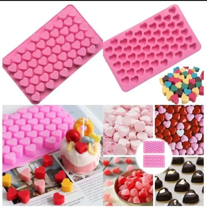 Mini Heart Silicone Mold 60 Cavity
