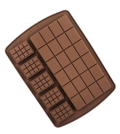 6 Cavity Chocolate Waffles & Block Chocolate Mold
