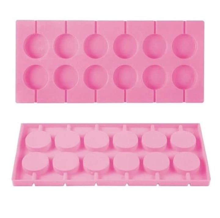 Round Lollipop Silicone Mold 12 Cavity