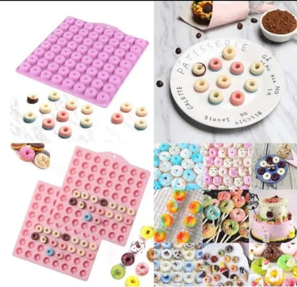 60 Cavity Mini Donut Silicone Mold
