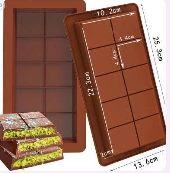 Kunafa Chocolate Silicone Mold (Large & Deep)