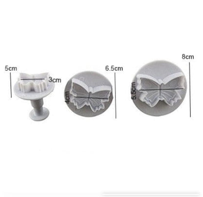 3pcs Butterfly Plunger Cutter