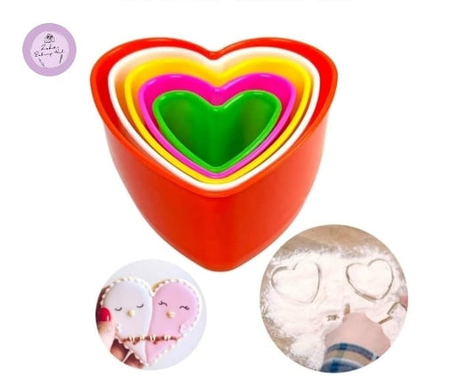 5pcs Heart Cutter Set