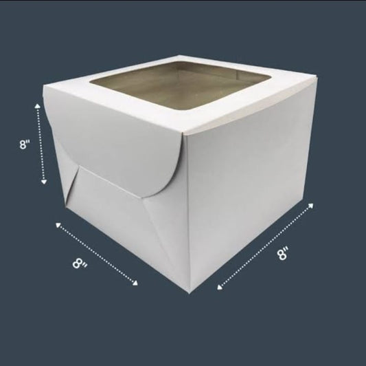 8"x 8" x8" window Cake Box