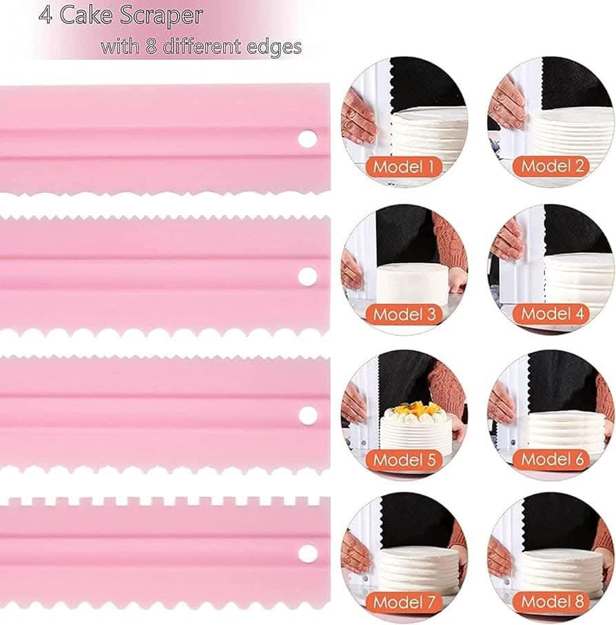 Cake Smoother 8 in 1 designs