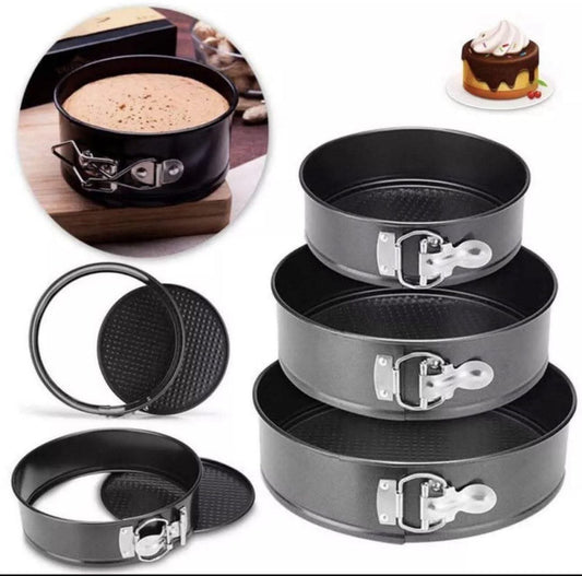 Nonstick Springform Cake Pan Set Of 3