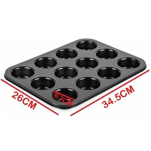 12 Cavity Nonstick Cupcake Tray