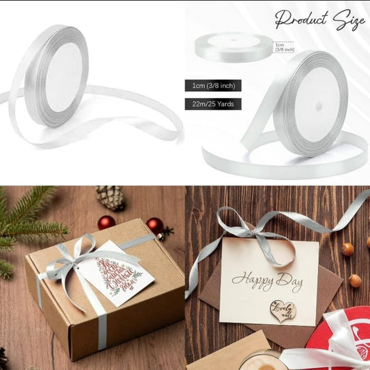 Silver Ribbon 1cm (22m long)