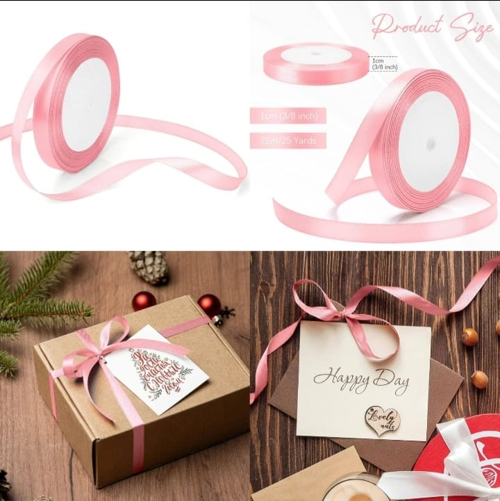 Pink Ribbon 1cm (22m)
