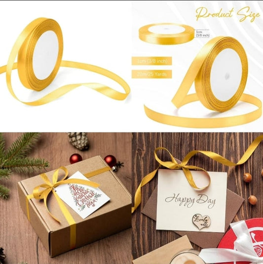 Golden Ribbon 1cm (22m long)