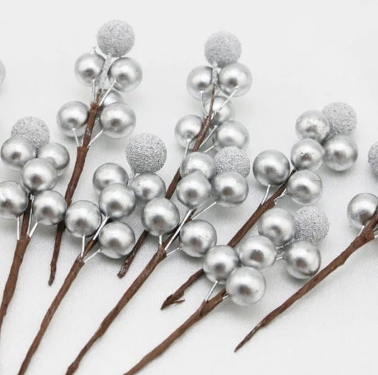 Silver Berries (Pack of 4)
