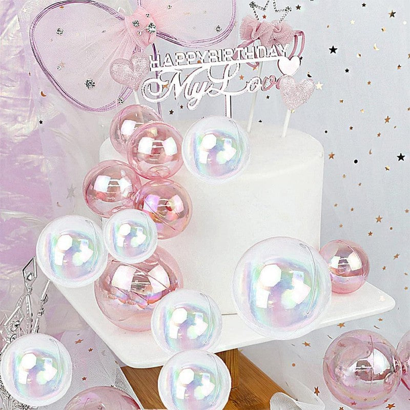 Pink Transparent Faux Balls