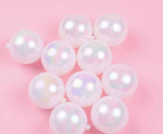 White Transparent Faux Balls