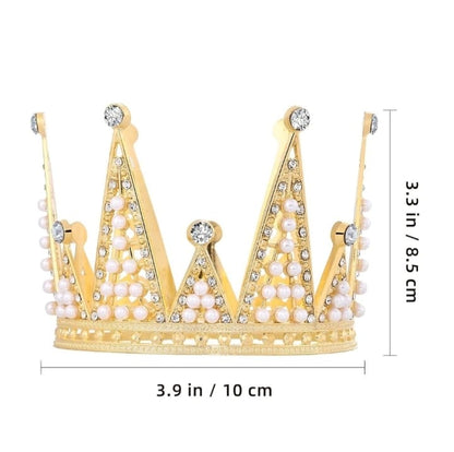 Golden Crown For Cake Decoration 3"x3"