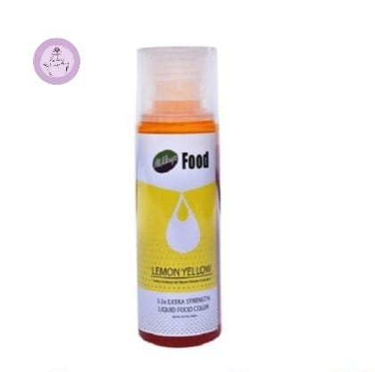 Milkyz Food Lemon Yellow Liquid Food Color 120ml