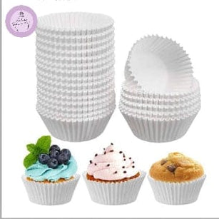 100pcs White Cupcake Liner