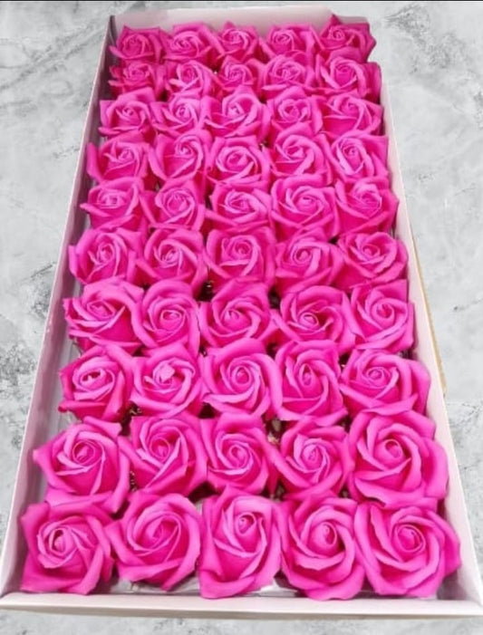 Pink Imported Soap Flowers (50pcs)