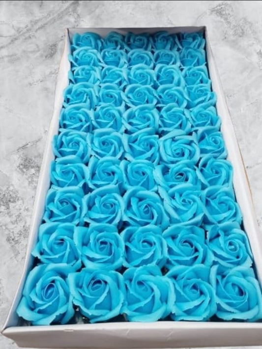 Blue Imported Soap Flowers (50pcs)