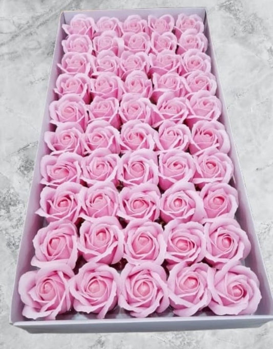 Baby Pink Imported Soap Flowers (50pcs)
