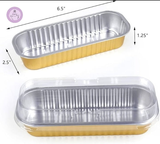 Aluminum Foil Loaf Cake Box (10pcs)