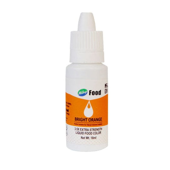 Milkyz Food Bright Orange Liquid Food Color 18ml