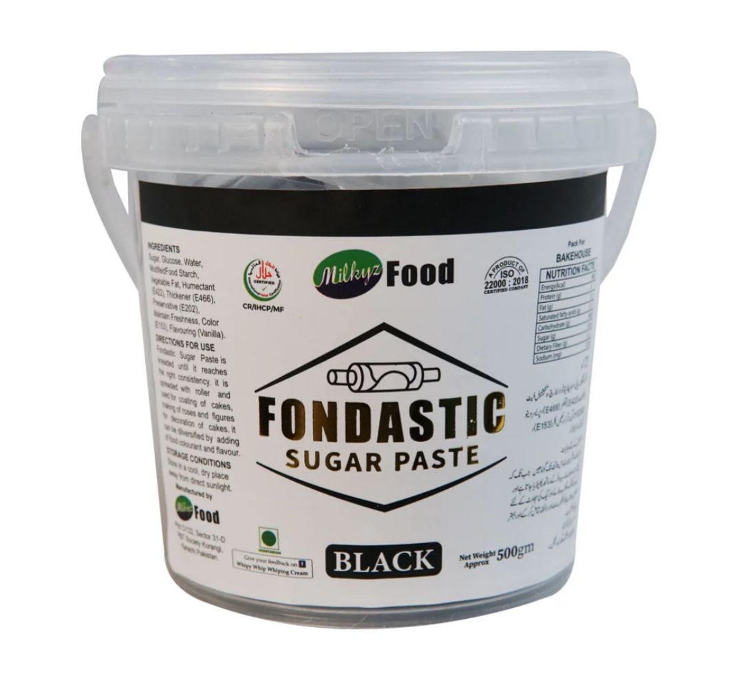 Milkyz Food Black Fondant 500grm
