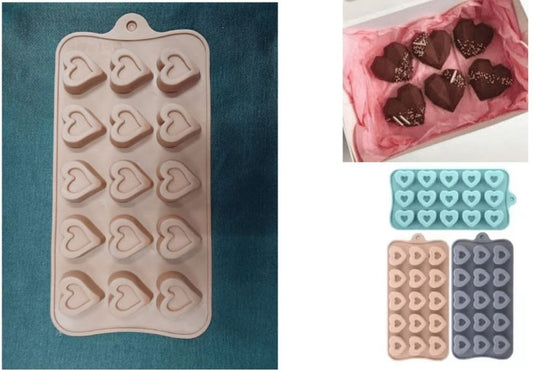 15 Cavity Heart Chocolate Mold