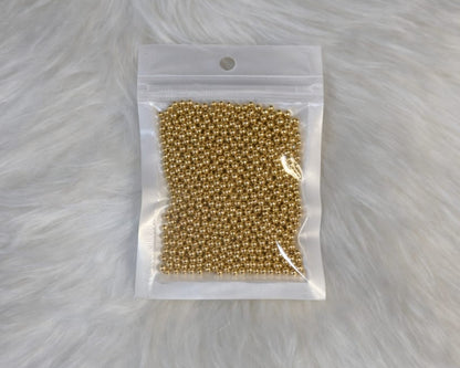 Golden 2mm Edible Pearls