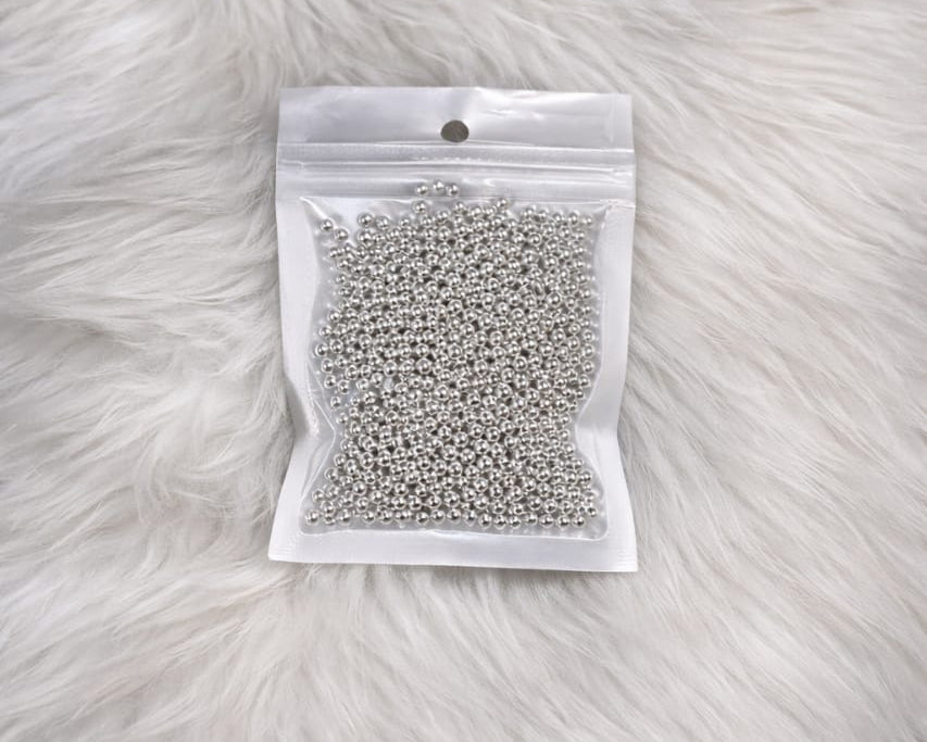 Silver 1mm Pearls
