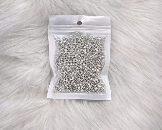 Silver 1mm Pearls
