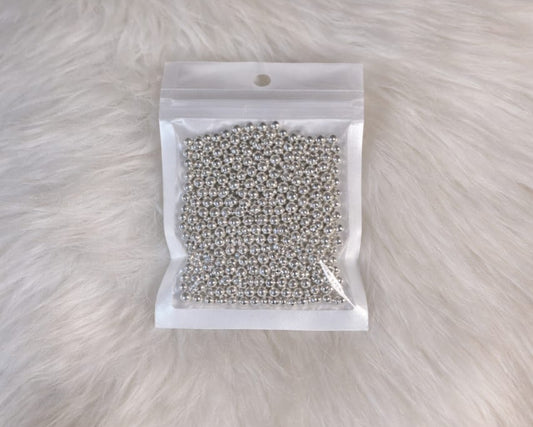 2mm Silver Pearls
