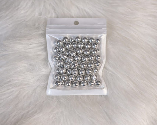 4mm Silver Edible Pearls