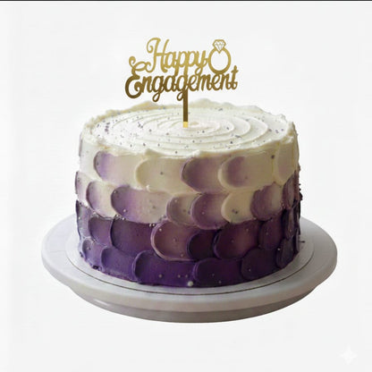 Happy Engagement Acrylic Cake Topper